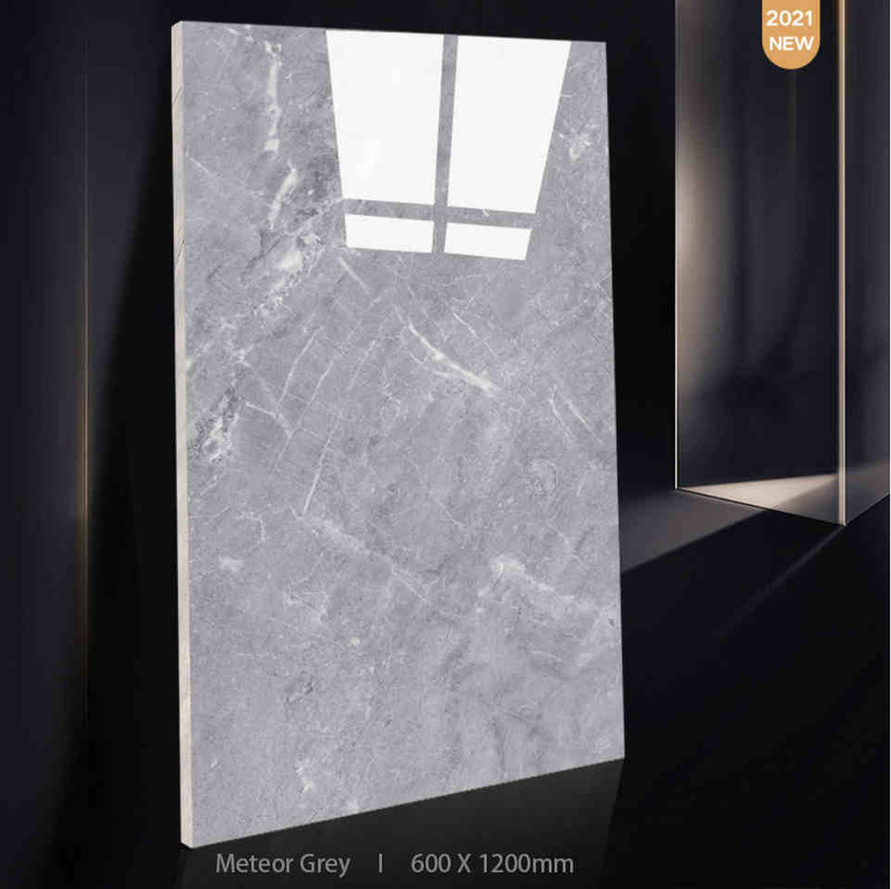 600X1200mm Modern Stone Imitation Grey Glazed Porcelain Tiles For Indoor/Outdoor Room