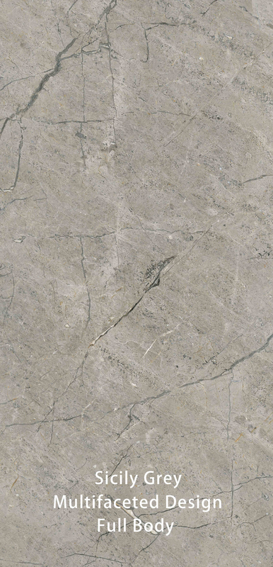 600 X 1200 MM Grey Vintage Textured Stone Imitation Surface Modern Bathroom Tiles