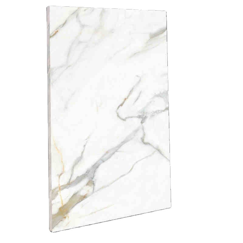 White and Gold 900x1800MM Rock Surface Porcelain Tiles For Modern Decor