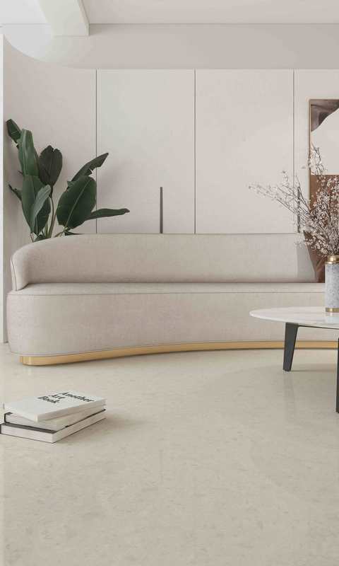 Large White Porcelain Ceramic Wall Floor Tiles Modern Matt Stone Texture 600X1200mm