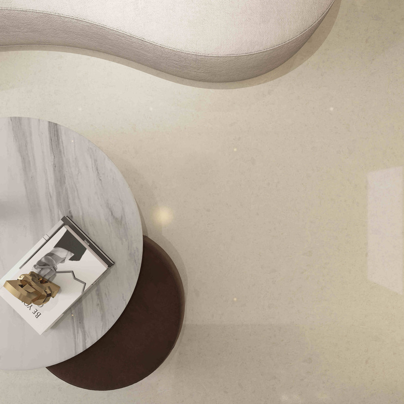 Large White Porcelain Ceramic Wall Floor Tiles Modern Matt Stone Texture 600X1200mm