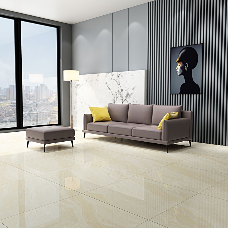 Wear resistant Stone Look Porcelain Tiles for Indoor Outdoor Modern Floor